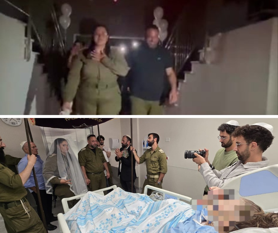 תמונת החופה בבית החולים, וההפתעה שצפתה להם בבסיס