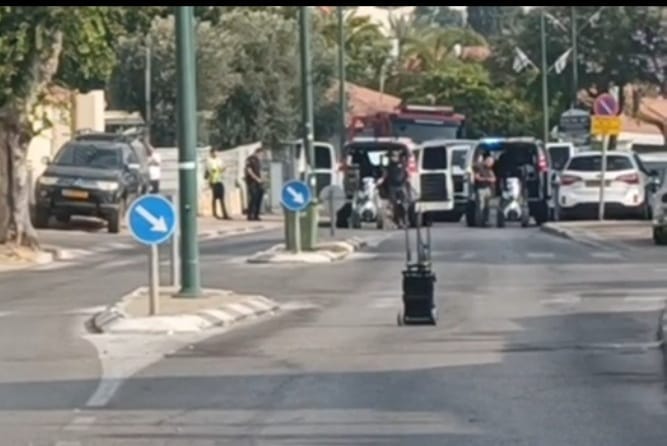 צילום הזירה בה הונך המטען