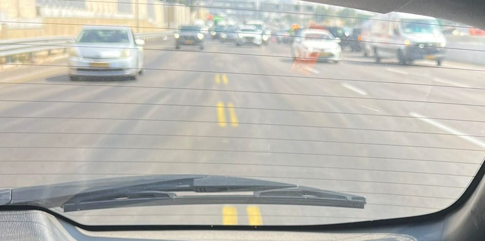 צילום אזור התאונה מהכביש