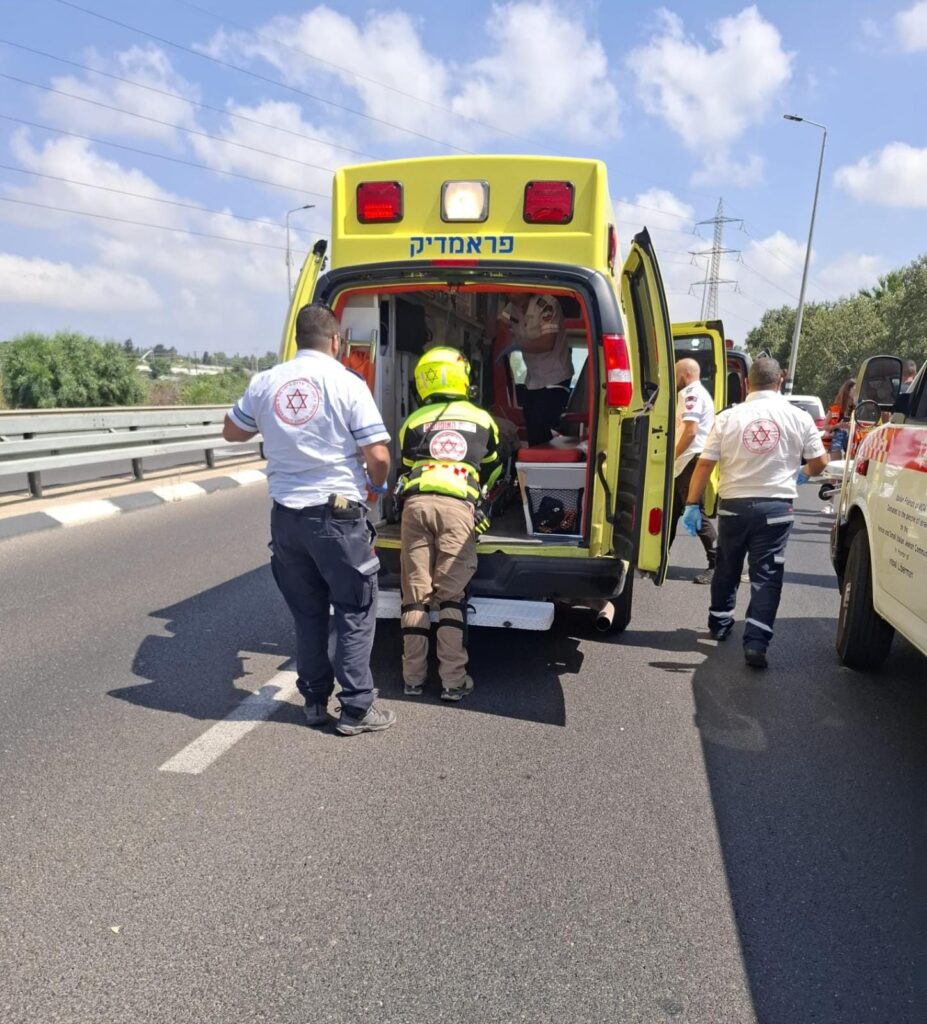 צילום מפינוי הפצוע