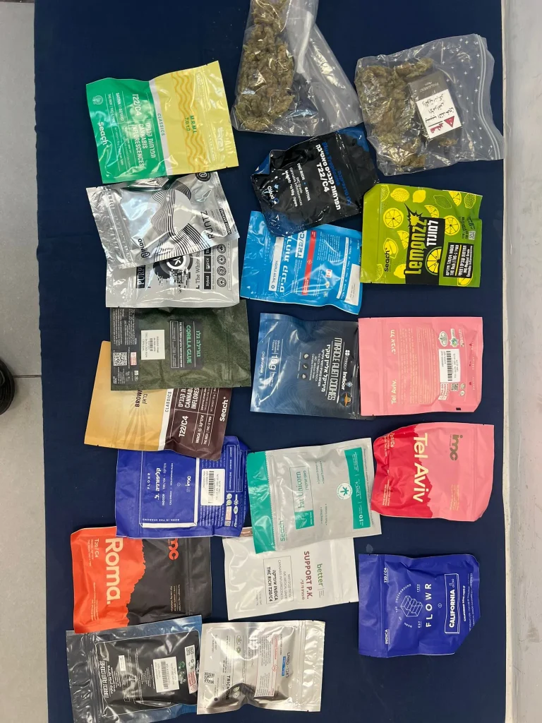 תמונה של הסמים שנתפסו