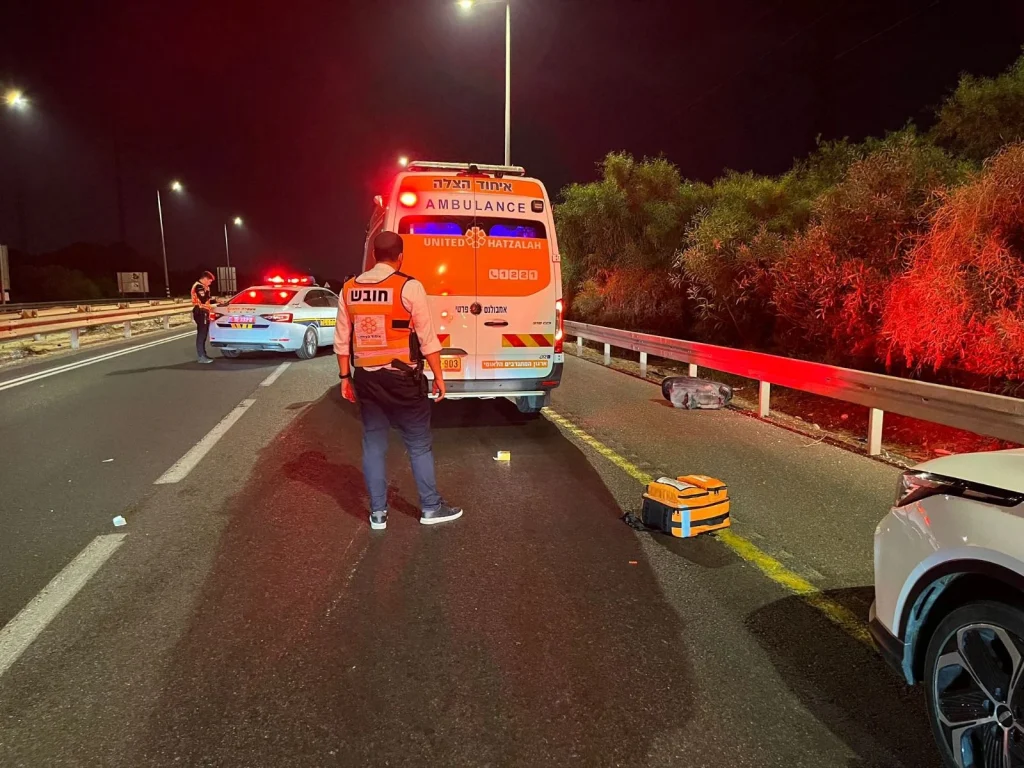 צילום מזירת התאונה