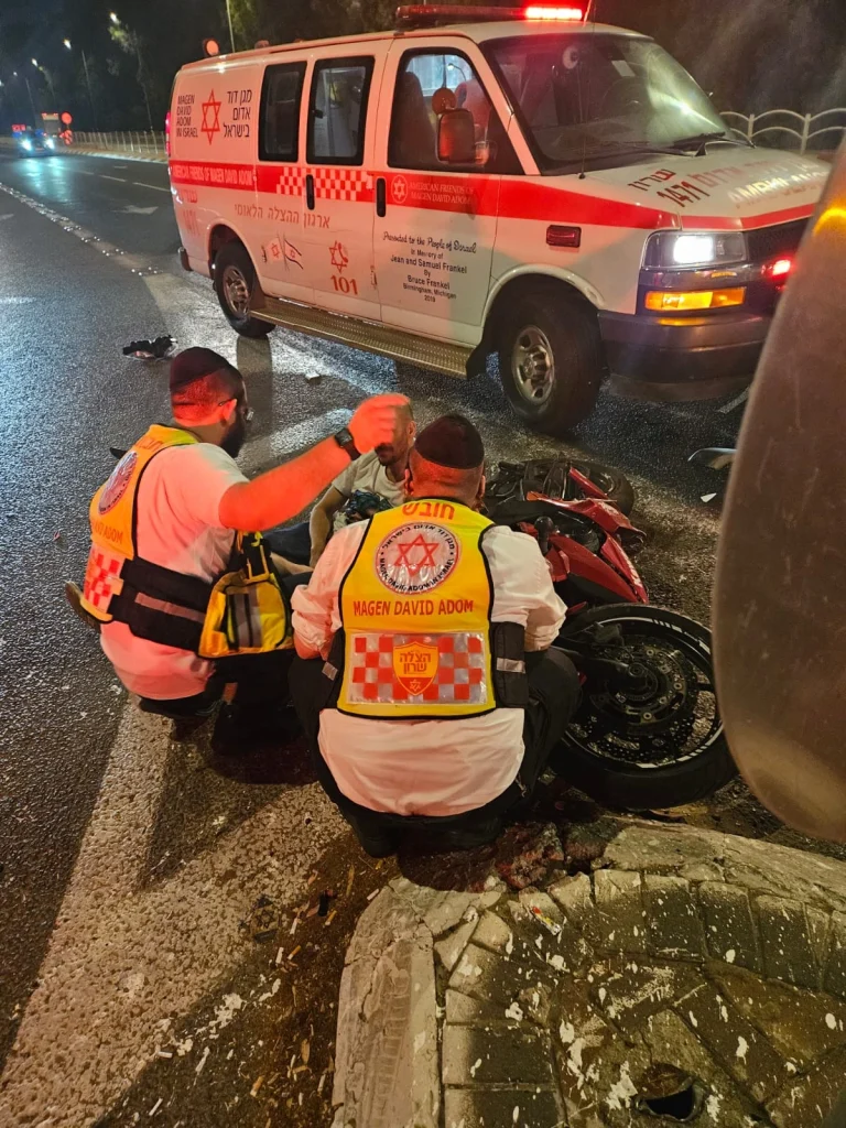 צילום מזירת התאונה