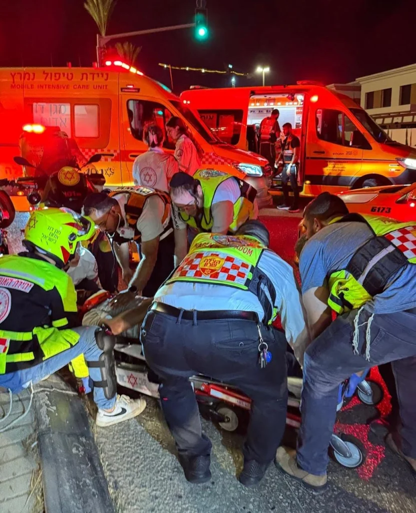 צילום מזירת התאונה, הטיפול בפצוע