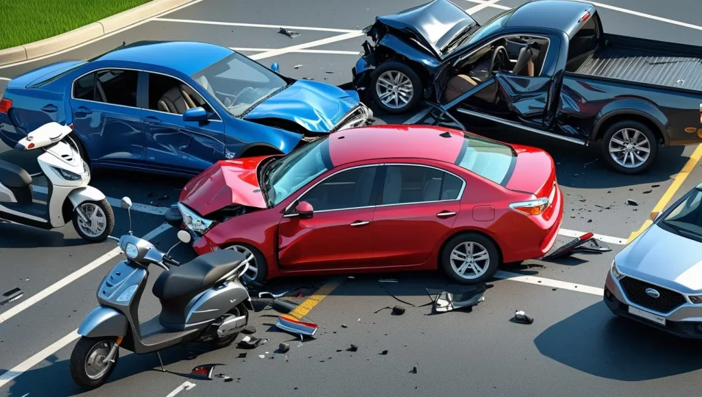 אילוסטרציה תאונת דרכים