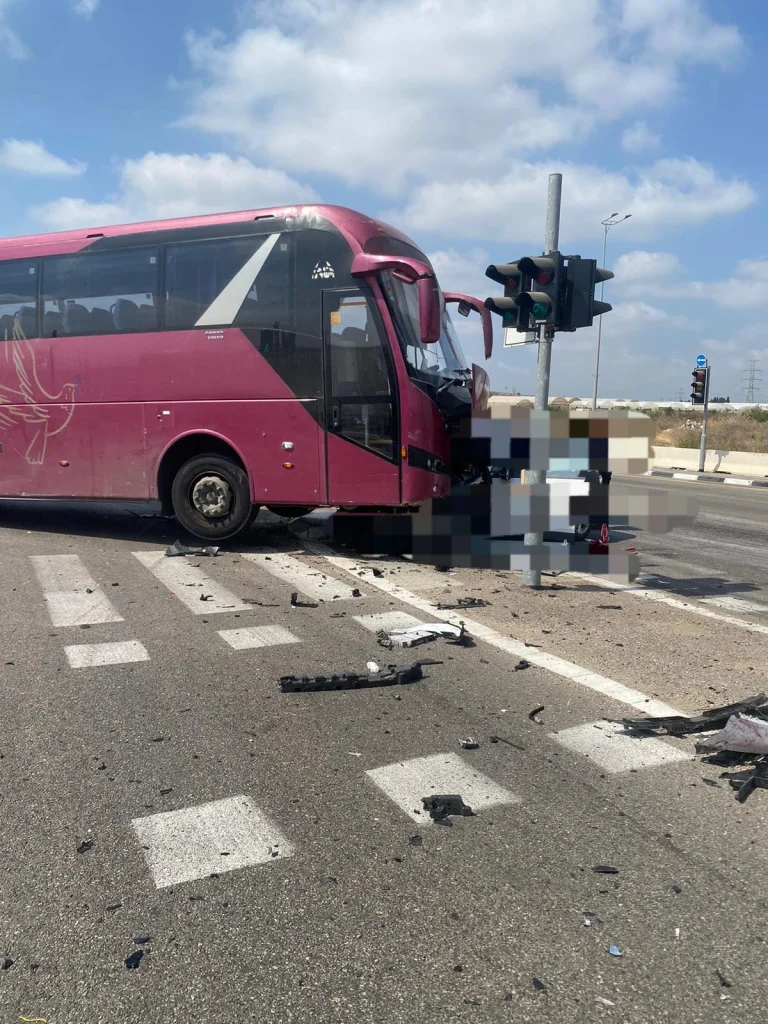 צילום מזירת התאונה