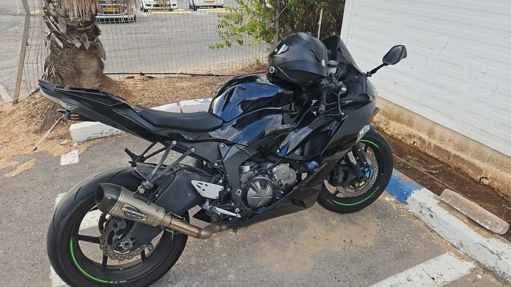 צילום האופנוע שהוחרם