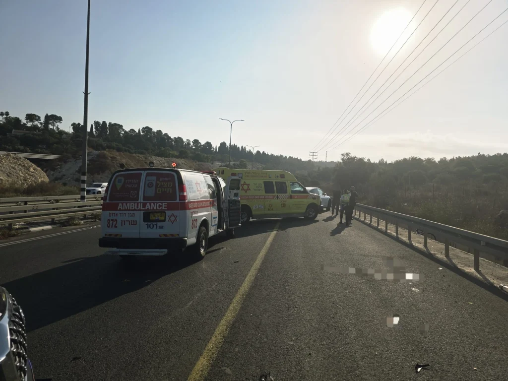 צילום מזירת התאונה