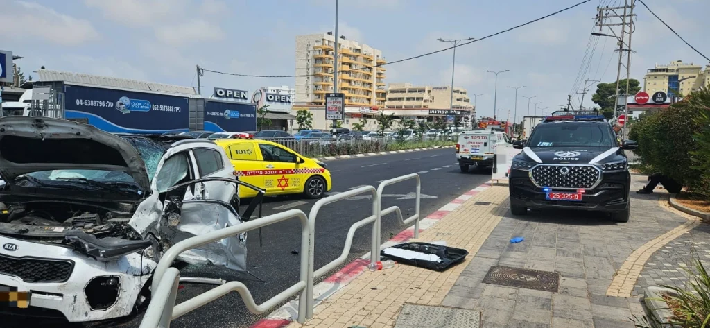 צילום מזירת התאונה