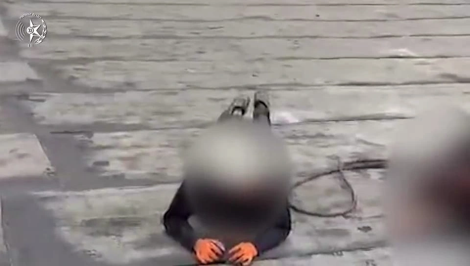 תמונה ממעצר החשוד