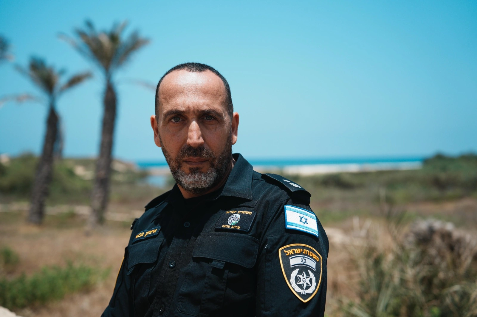 תמונתו של סגן ניצב איציק גבאי, מפקד תחנת ג'יסר א-זרקא