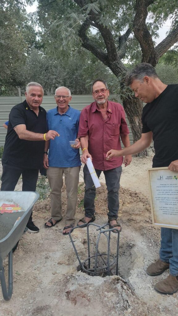 צילום הנחת אבן הפינה