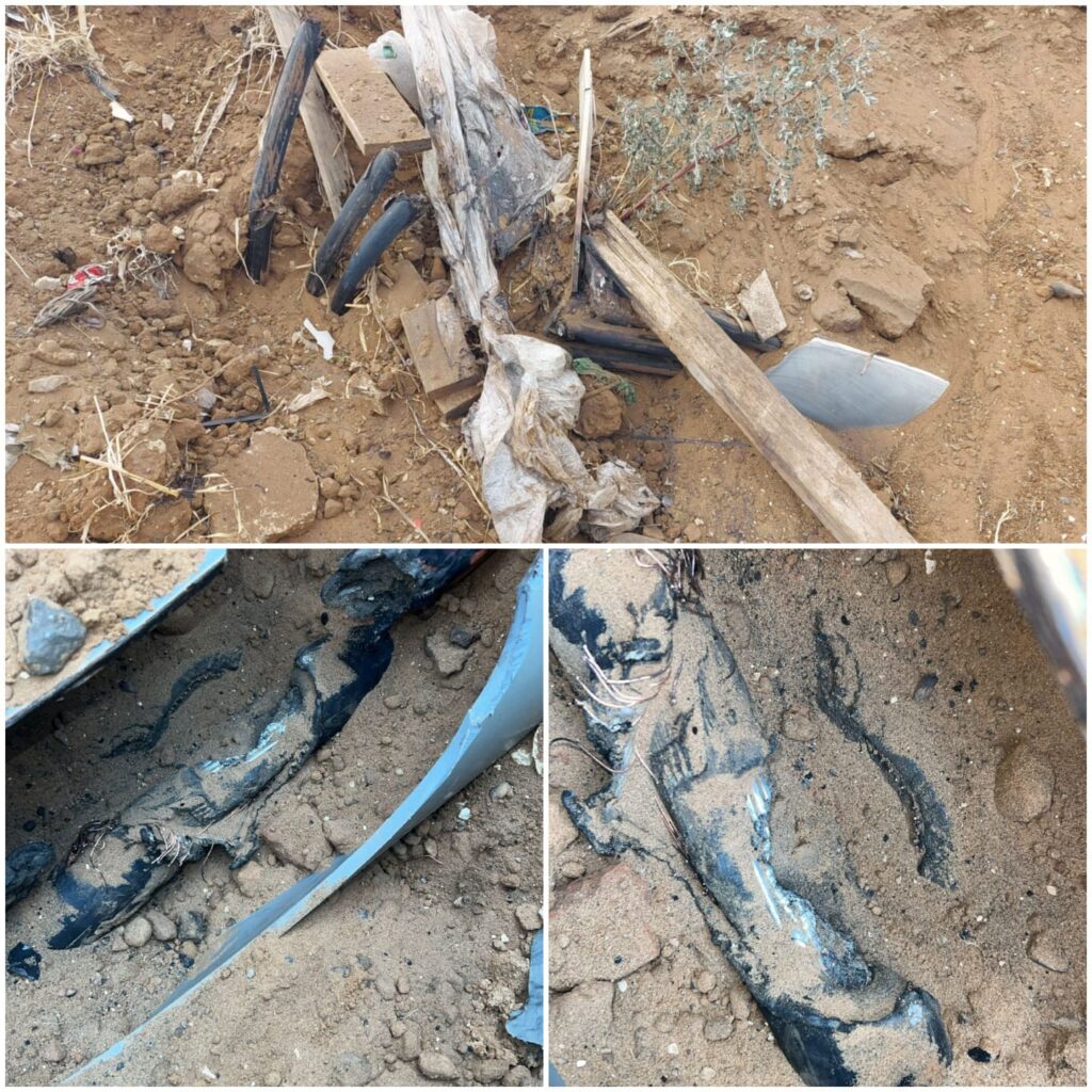 צילום משולב של הכבלים שנקרעו בקדימה צורן ונתניה