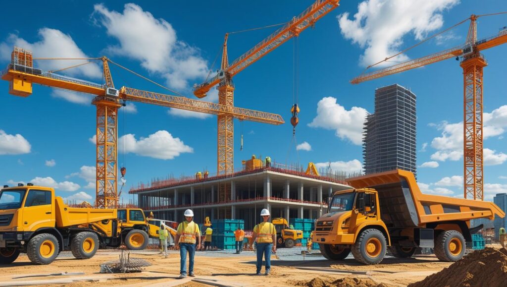 אילוסטרציה של אתר בניה