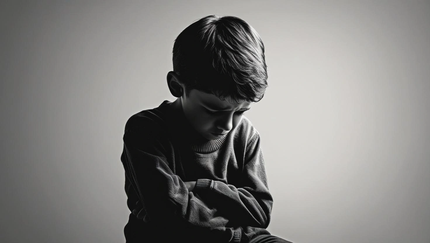 אילוסטרציה של ילד בן שש בוכה