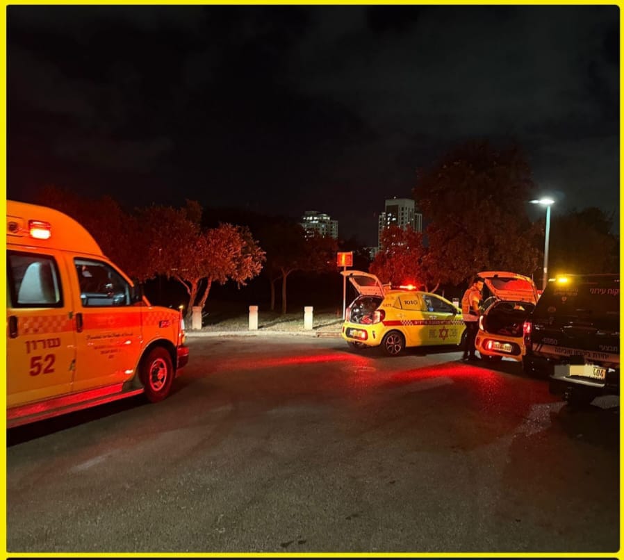 צילום אמבולנסים בזירת הארוע