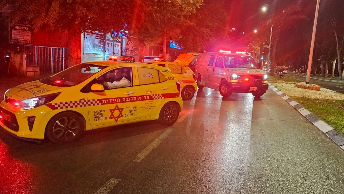 צילום אמבולנסים מזירת האירוע