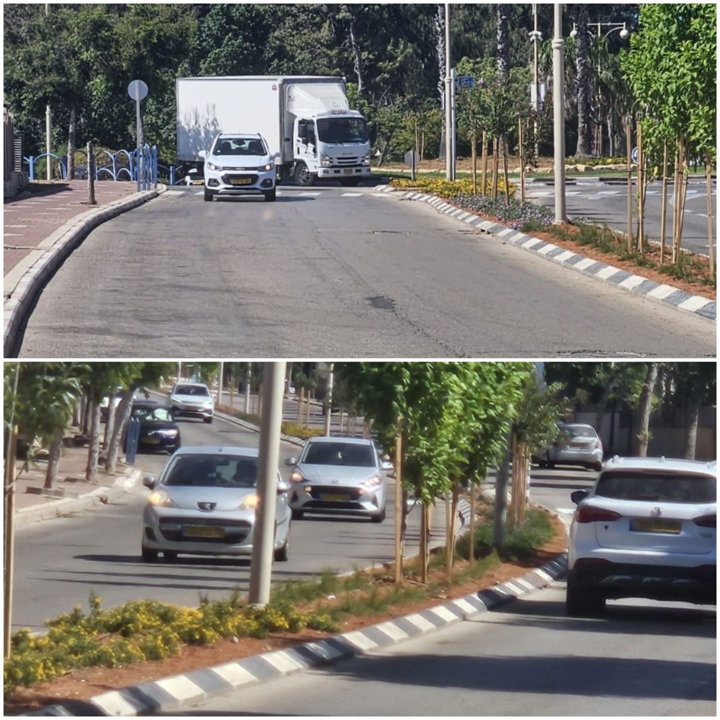 צילום מפגעים בכבישים בפרדס חנה