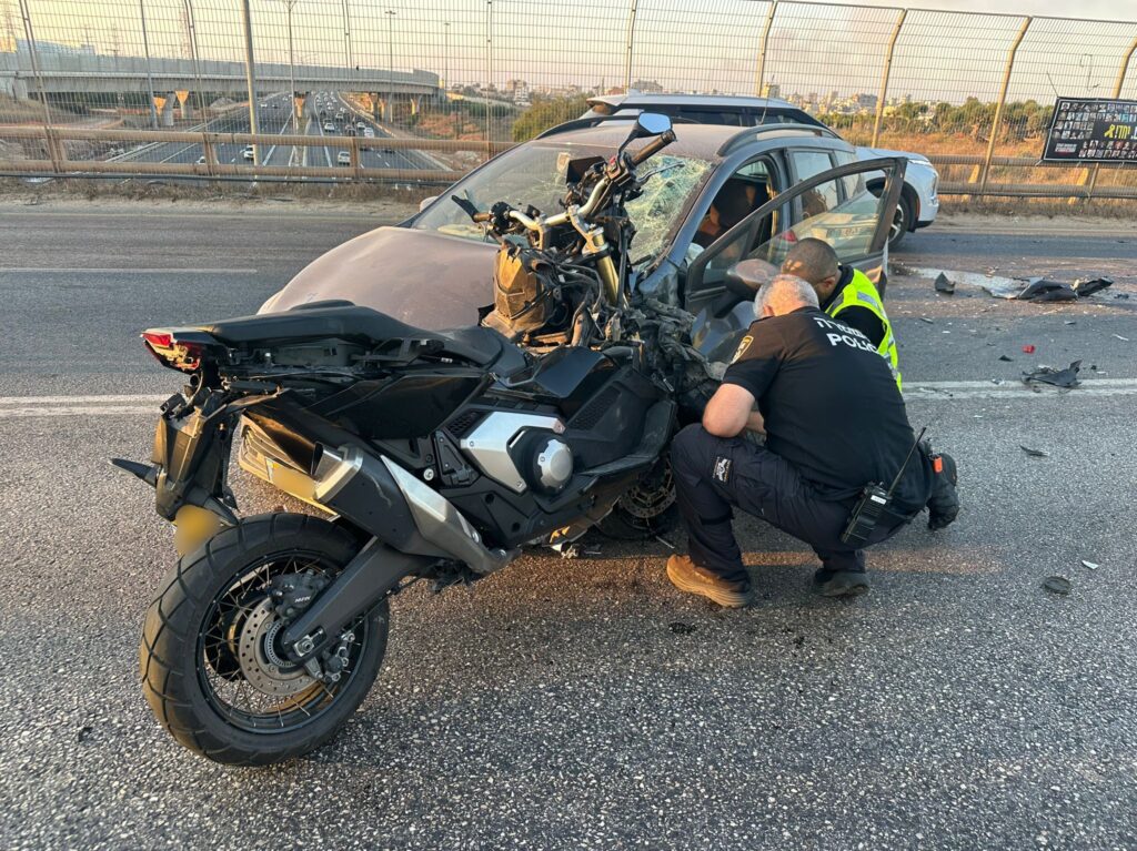 צילום מזירת התאונה