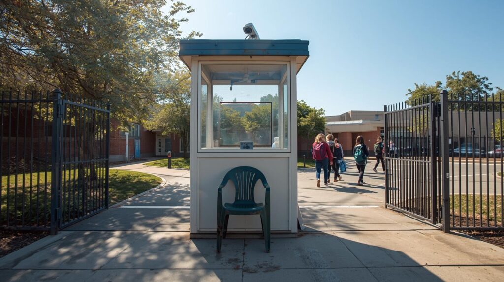 אילוסטרציה שער בית ספר ללא שומר