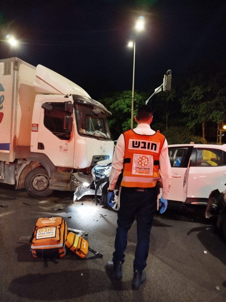 צילום חובש בזירת התאונה