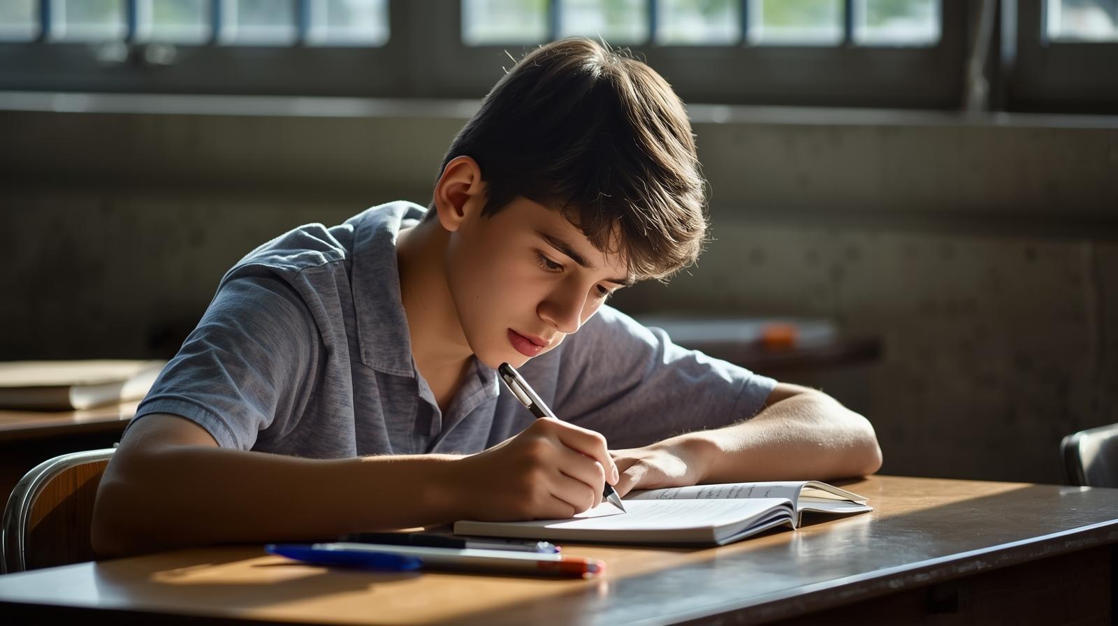 אילוסטרציה תלמיד בכיתה