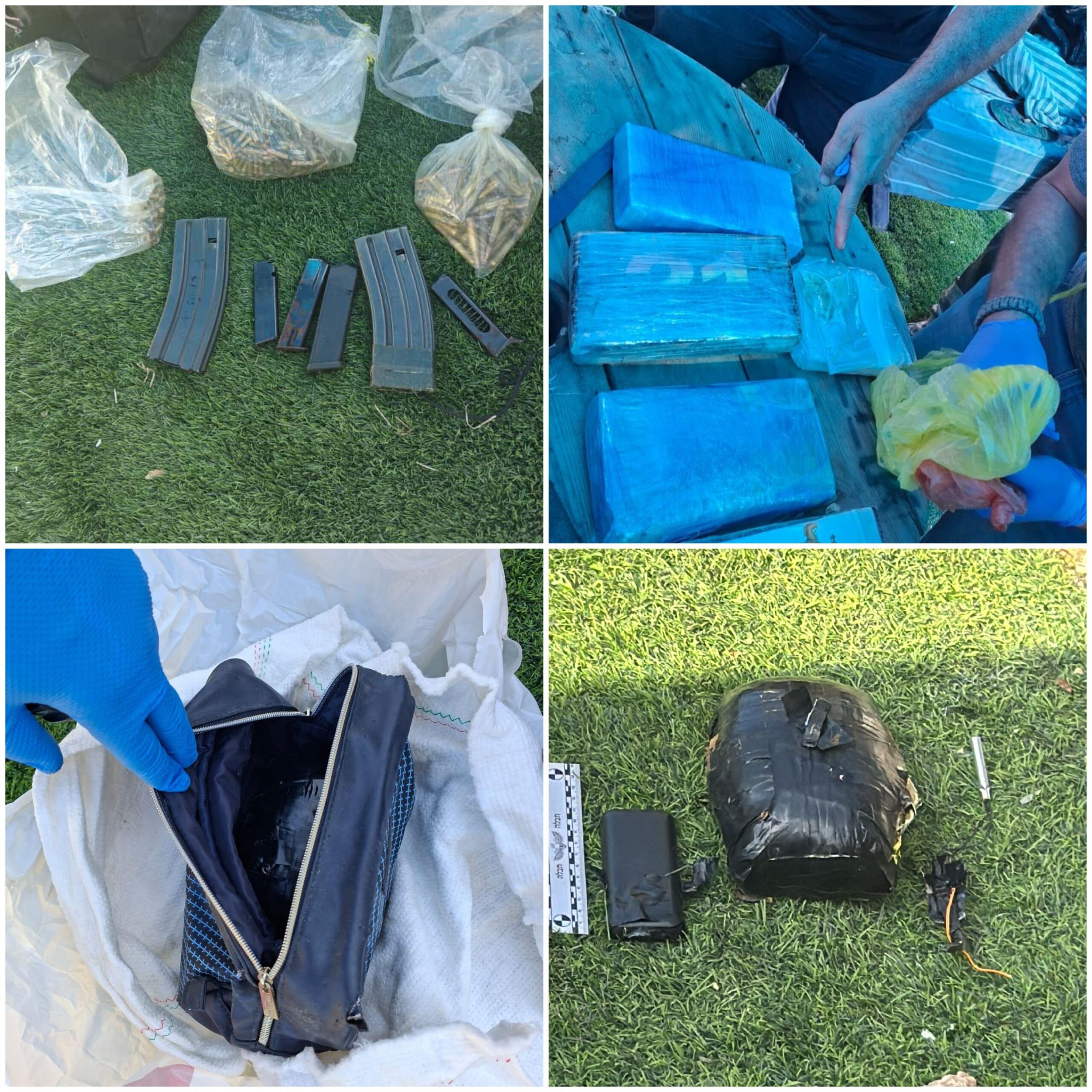 צילום הסמים הנשק והאמלח