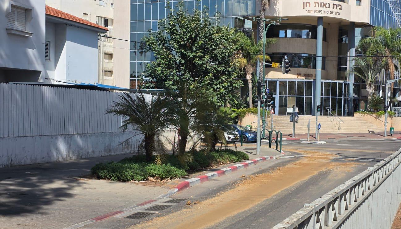 צילום החול בכביש