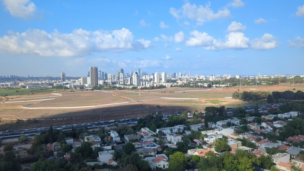 צילום השטח בו מתוכנן הפארק