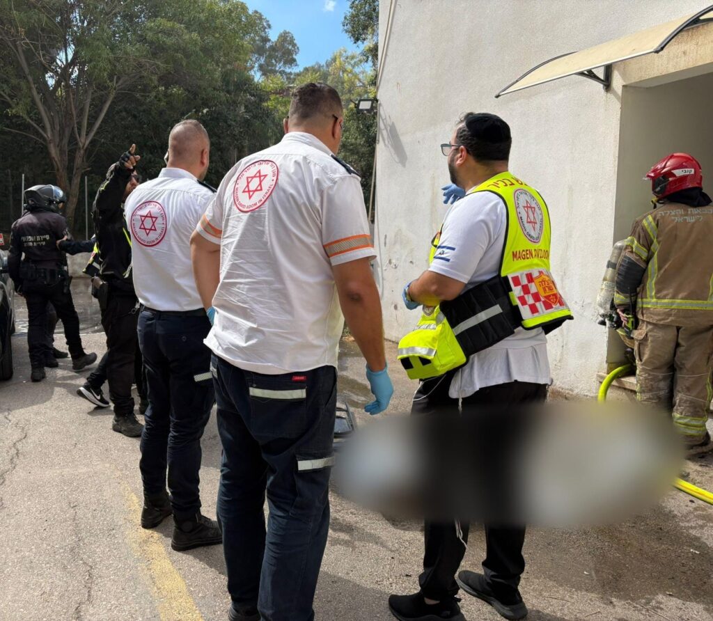 צילום זירת השריפה