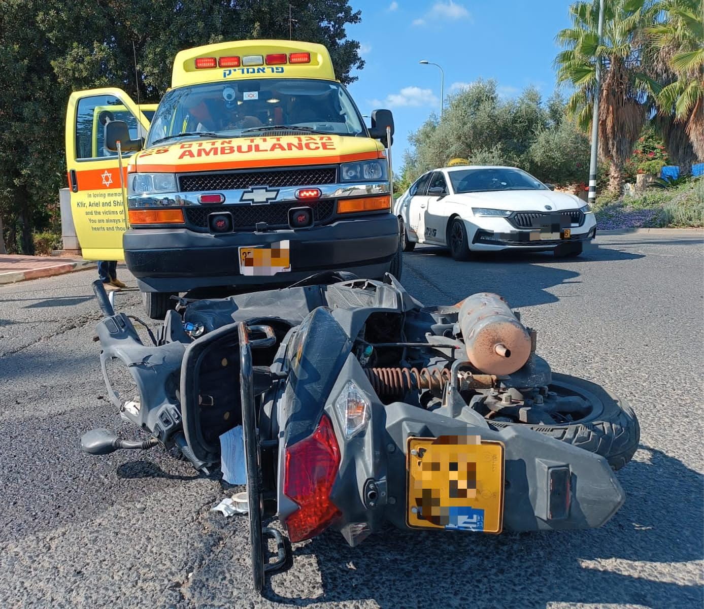 צילום זירת התאונה