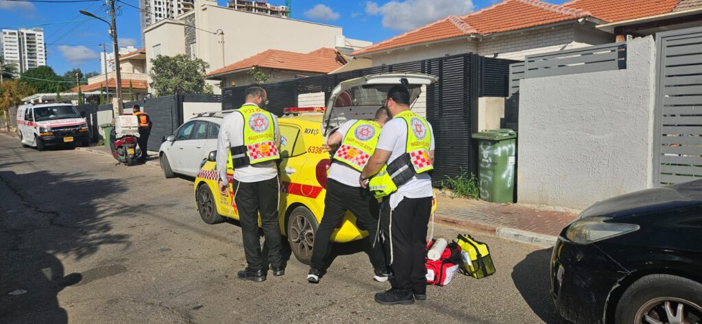 צילום מהזירה של חובשי מדא