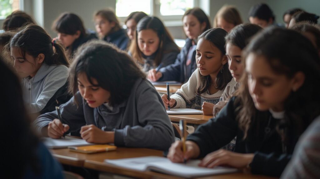 איילוסטרציה כיתת לימוד בתיכון
