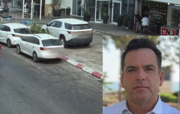 חבר המועצה אבי סלמה ברקע קטע האכיפה החדש