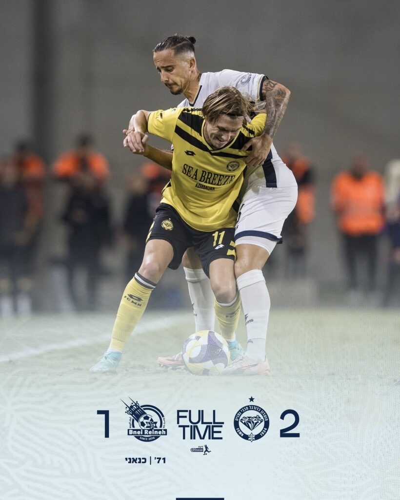 ניצחון דרמטי לנתניה. צילום: דף הפייסבוק הרשמי של מכבי בני ריינה.