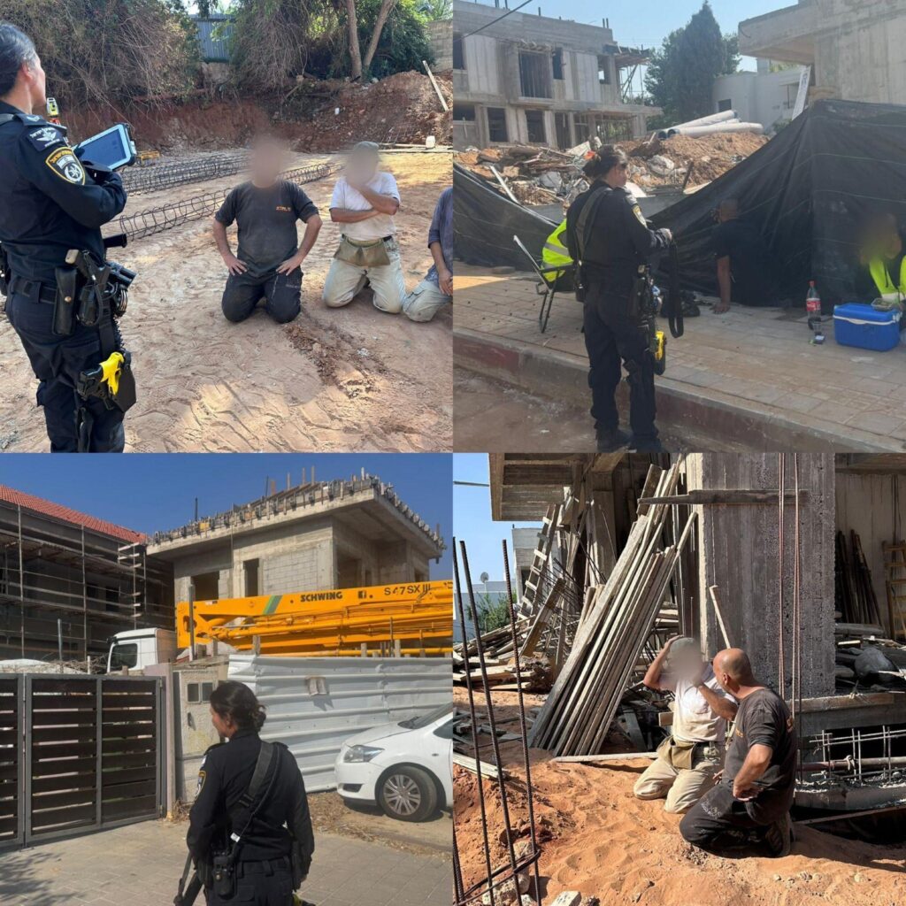 צילום מפוצל של שב"חים שנתפסו