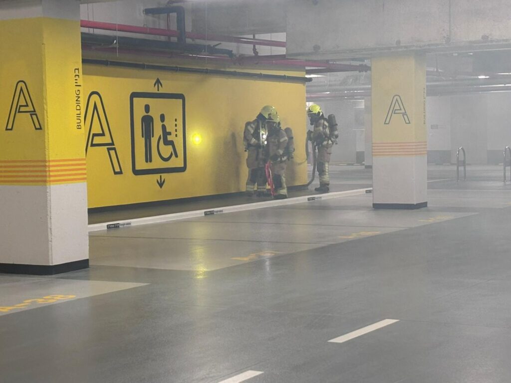 תרגיל של לוחמי האש