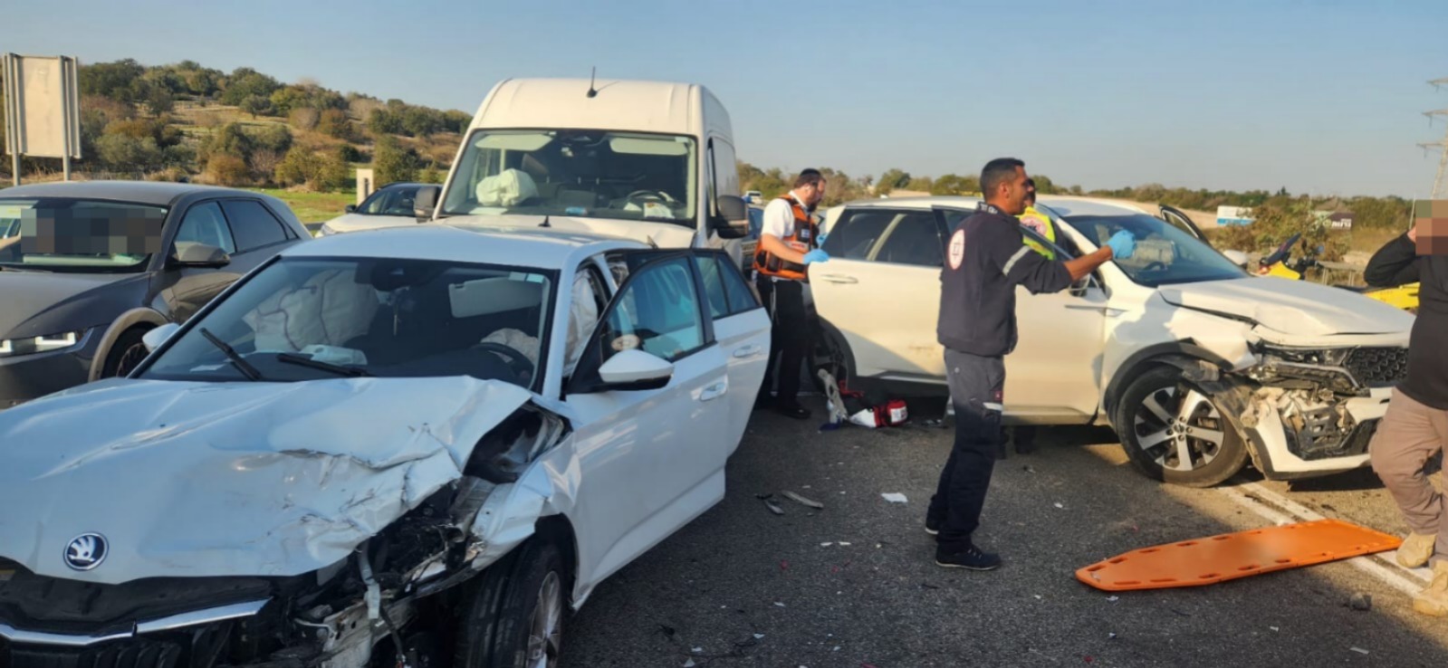 תמונה של אזור התאונה