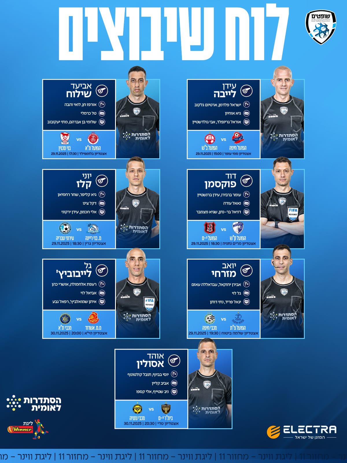 צוות השיפוט. צילום: איגוד השופטים.