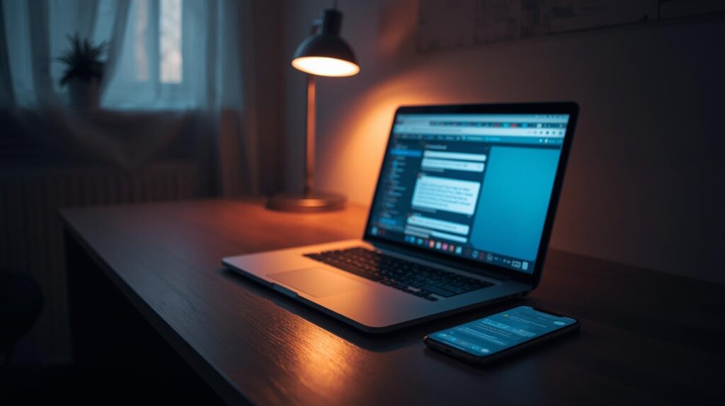 מחשב על מדף