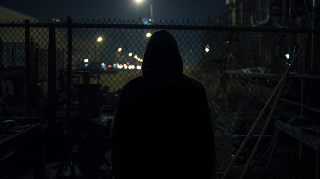 איש מאחורי גדר