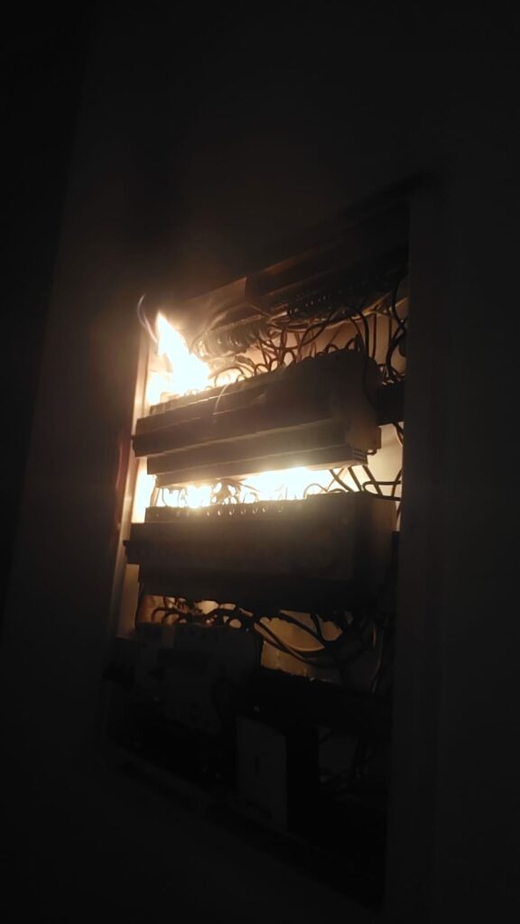 שריפה בבניין