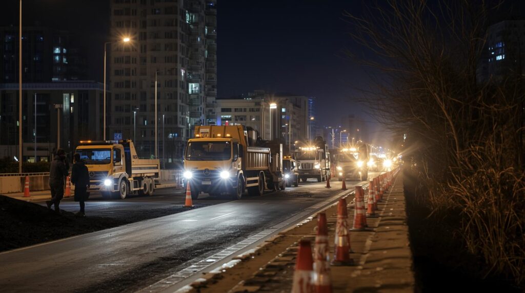 עבודות בכביש