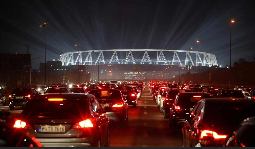 פקק ליד אצטדיון נתניה