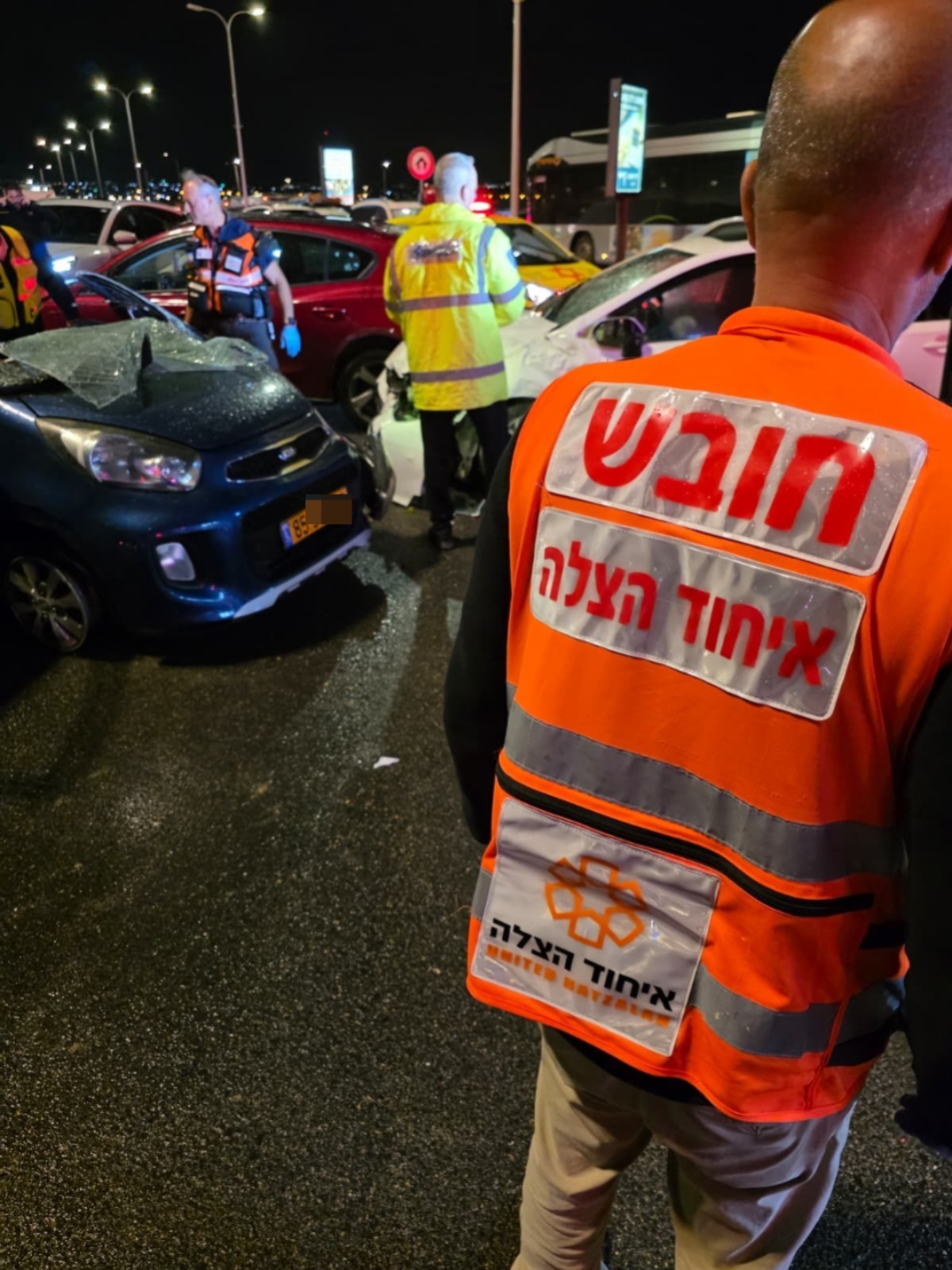 צוות מד"א בזירת התאונה