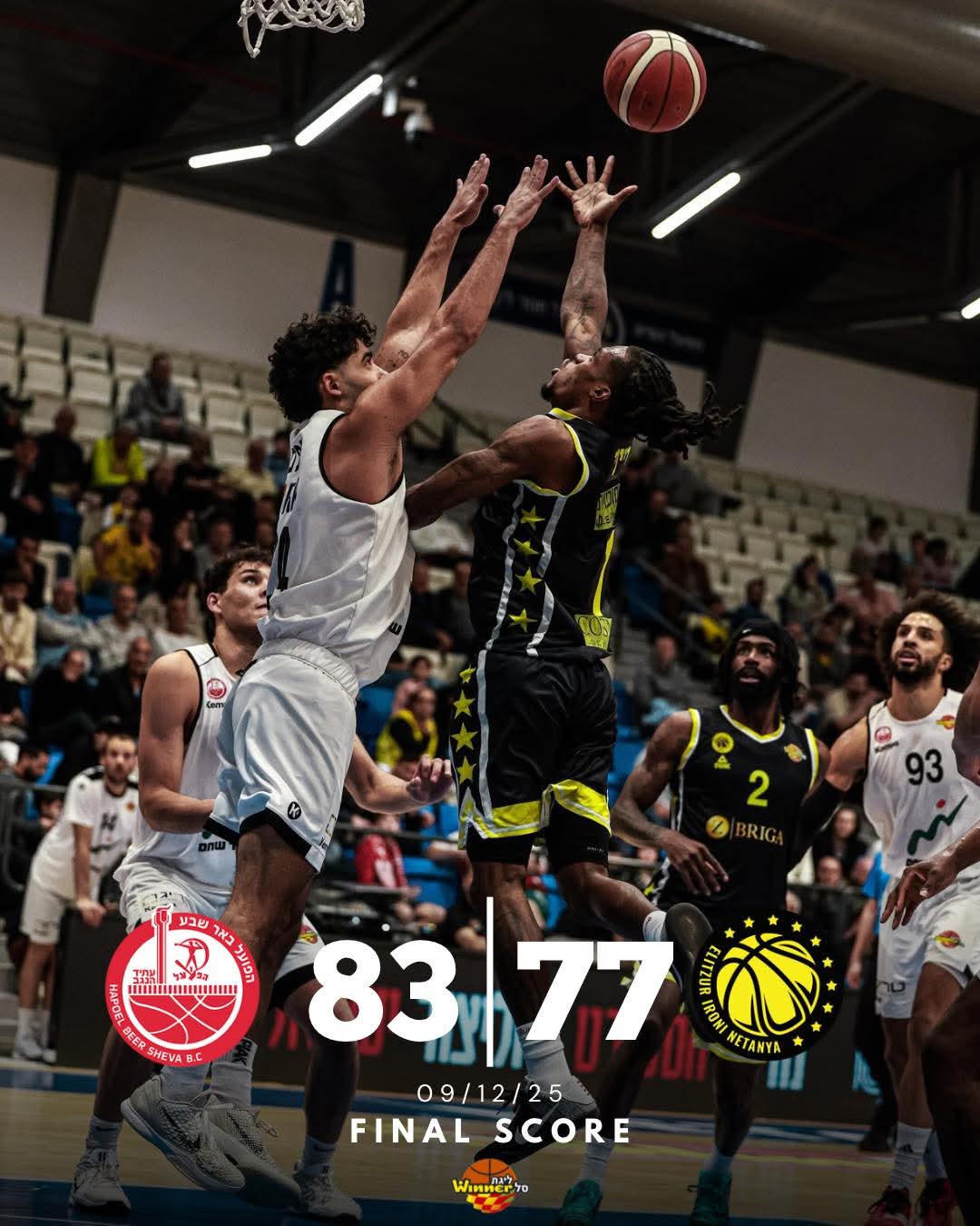 הפסד נוסף לנתניה. צילום: דף הפייסבוק הרשמי של אליצור נתניה.