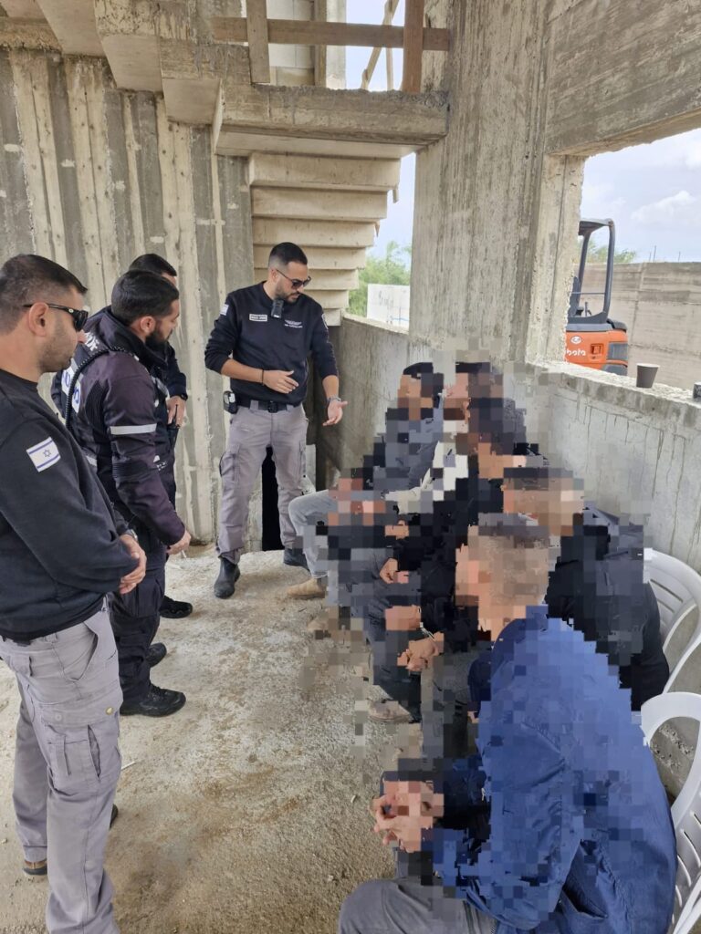 שוהים בלתי חוקיים נתפסו