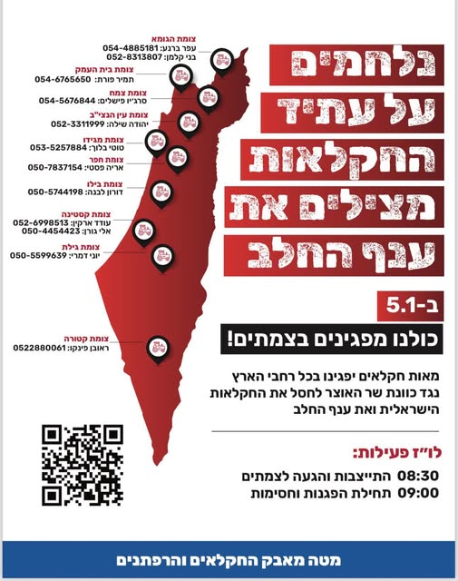 מחאות ארציות של ענף החלב