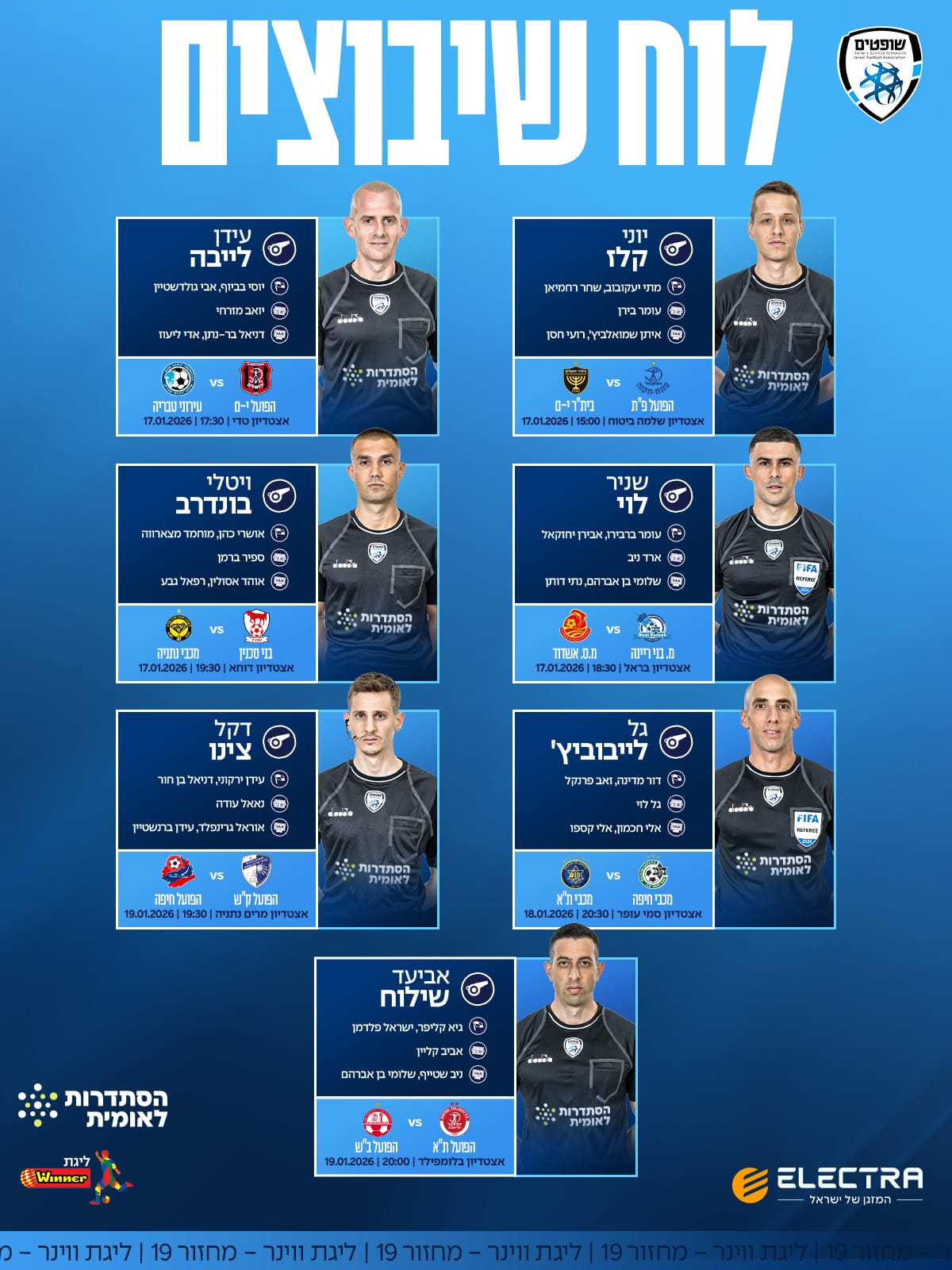 צוותי השיפוט של מחזור 18. צילום: איגוד השופטים.