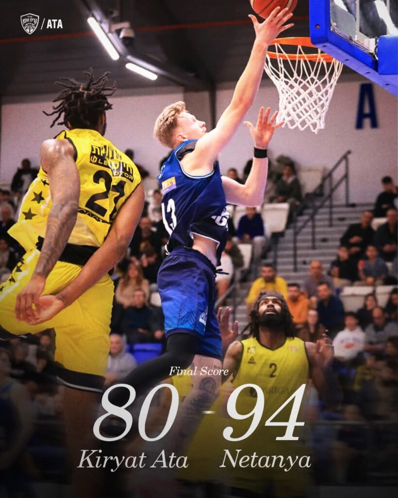 בשעה טובה ניצחון נתניייתי. צילום: דף הפייסבוק הרשמי של עירוני קרית אתא.